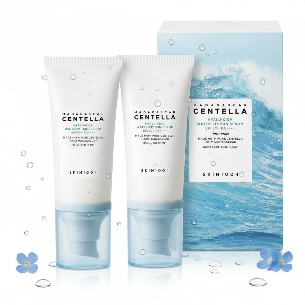 SKIN1004 – Madagascar Centella Hyalu-Cica Water-Fit Sun Serum SPF50+ PA++++ Twin Pack 2x50