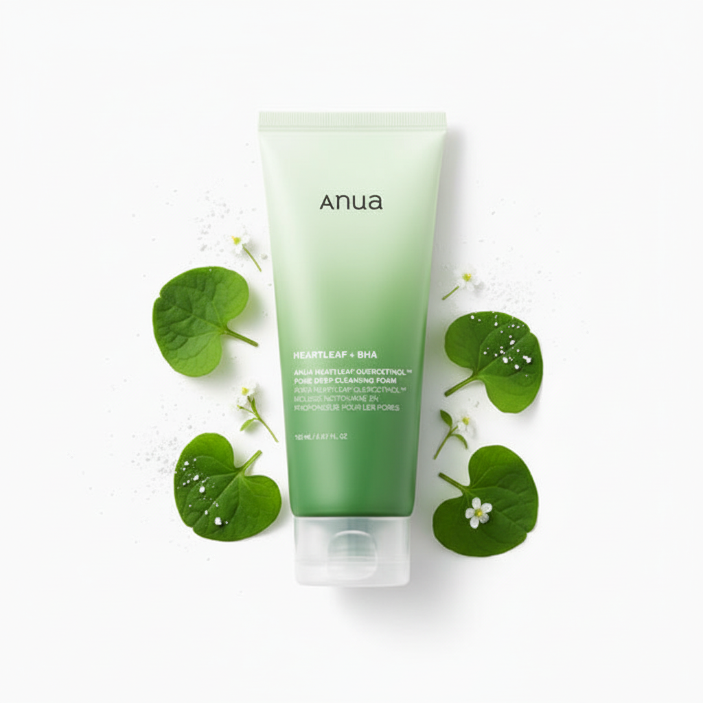 Anua Cleansing Foam — Sfondo Bianco