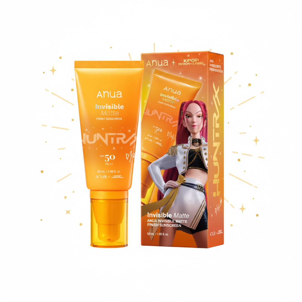 Anua Invisible Matte - Sfondo Bianco con Pack