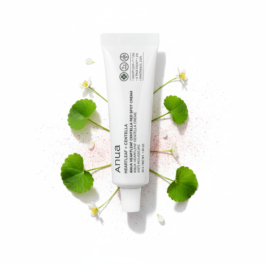 Anua Red Spot Cream - Sfondo Bianco