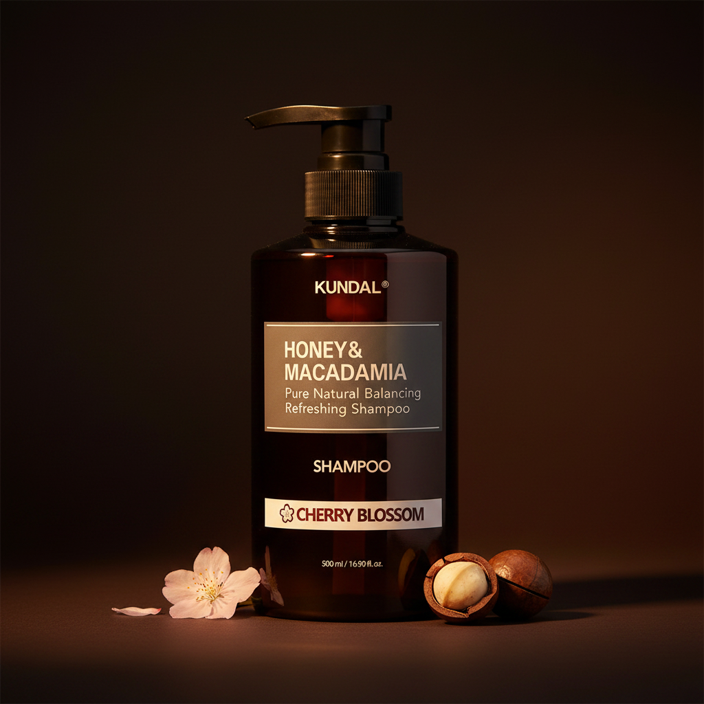 Kundal Honey Macadamia Shampoo - scenica scura