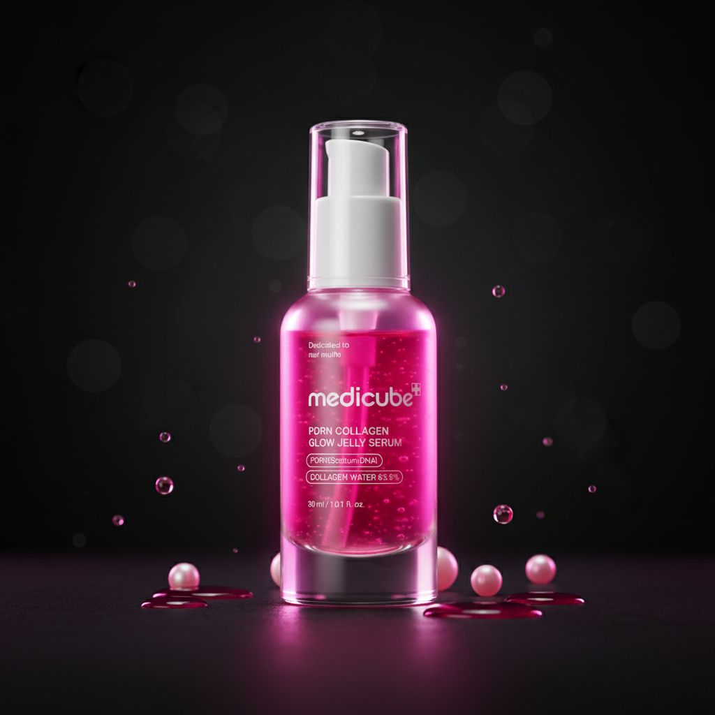 Medicube PDRN Collagen Glow Jelly Serum — Editoriale Scura
