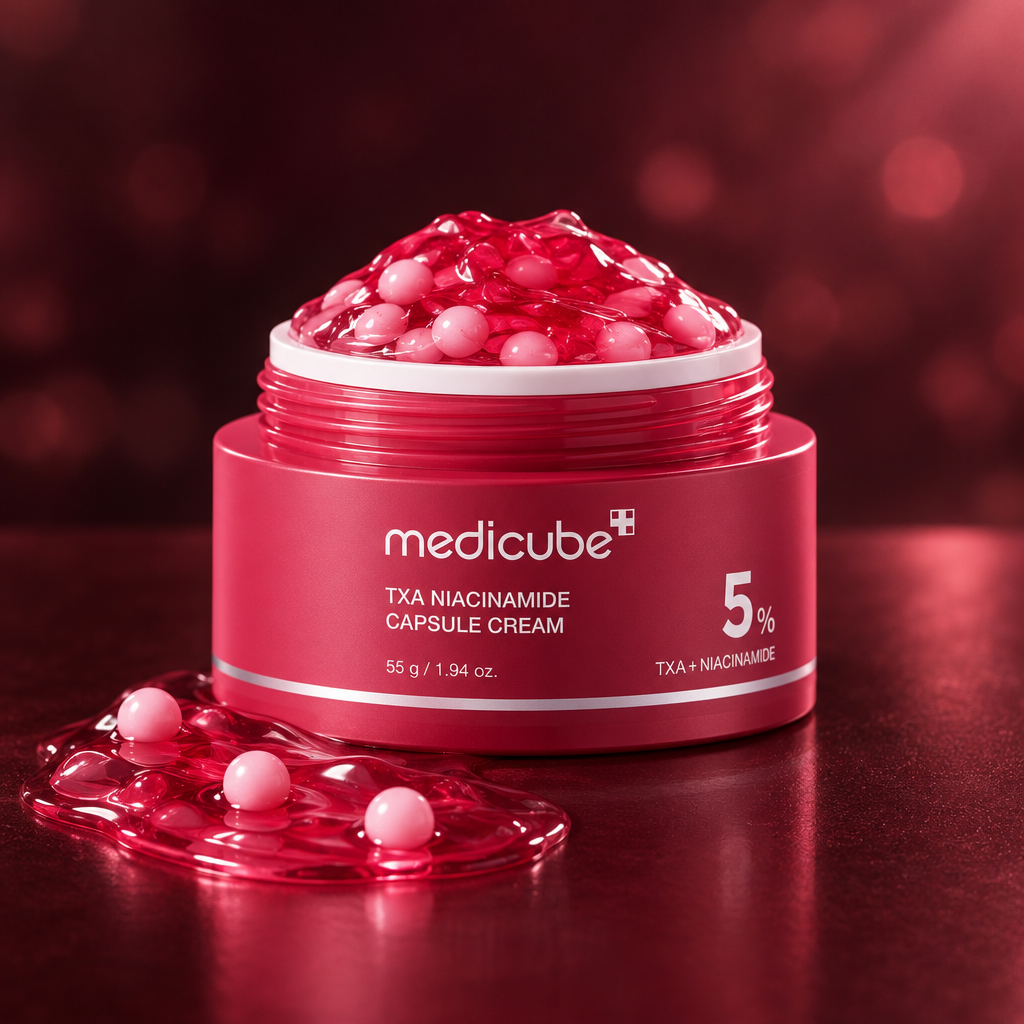 Medicube TXA Capsule Cream scenografica scura