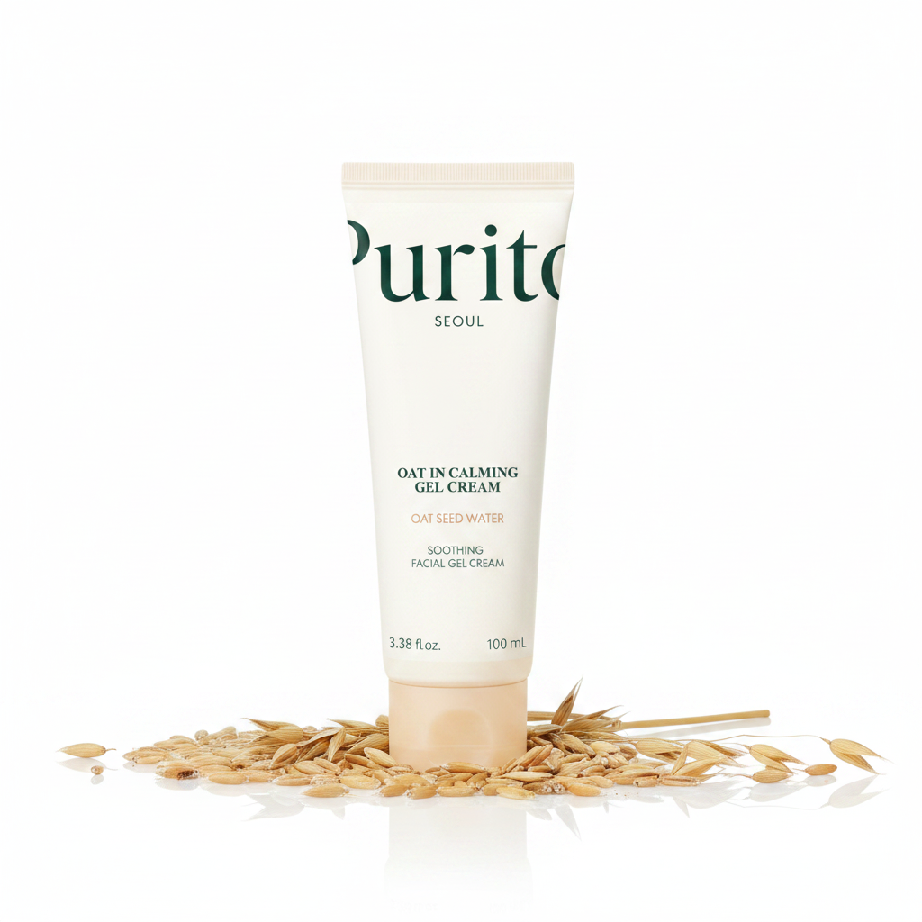 Purito Oat In Calming Gel Cream – Standing with Oat Base