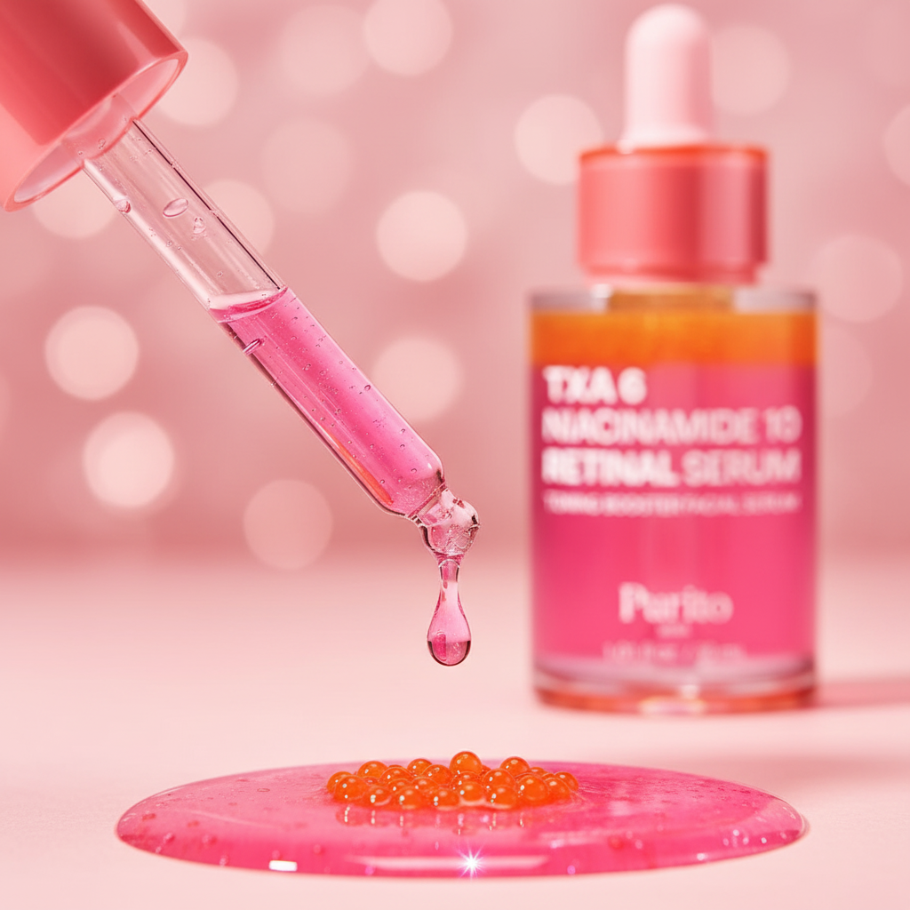 Purito TXA Retinal Serum – Fuchsia Texture Orange Pearls